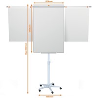Flipover mobiele Nobo met uitschuifbaar armen-3
