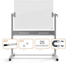 Kantel glasbord Nobo Diamond 90x120cm
