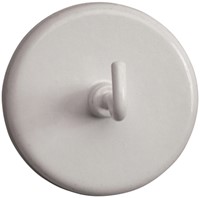 Magneet met haak MAUL 47mm trekkracht 12kg wit 5 stuks