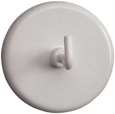 Magneet met haak MAUL 47mm trekkracht 12kg wit 5 stuks