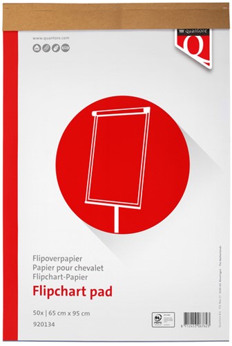 Flipoverpapier Quantore 65x95cm 50vel ongevouwen