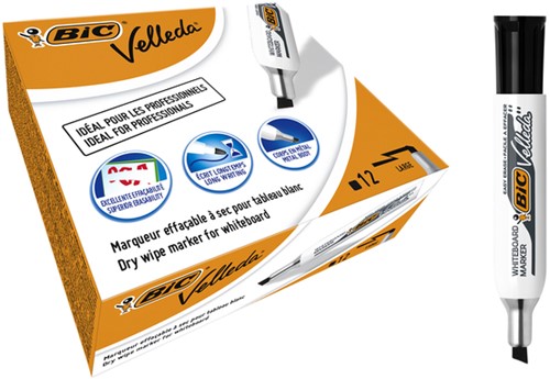 Viltstift Bic 1781 whiteboard schuin zwart 3.2-5.5mm-3