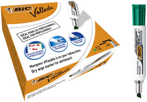 Viltstift Bic 1781 whiteboard schuin groen 3.2-5.5mm-3
