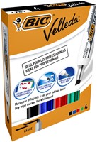 Viltstift Bic 1781 whiteboard schuin ass 3.2-5.5mm set à 4st