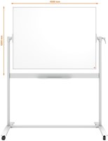 Whiteboard Nobo kantelbord classic 120x150cm staal-3