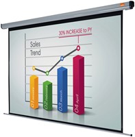 Projectiescherm Nobo wandmodel elektrisch 192x144cm-1