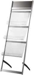 Folderstandaard OPUS 2 3x A3 alu profiel