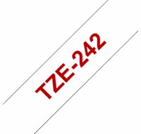 Labeltape Brother P-touch TZE-242 18mm rood op wit-2