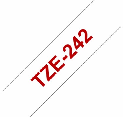 Labeltape Brother P-touch TZE-242 18mm rood op wit-2