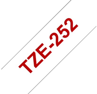 Labeltape Brother P-touch TZE-252 24mm rood op wit-2