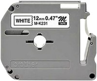 Labeltape Brother P-touch M-K231 12mm zwart op wit-2