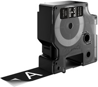 Labeltape Dymo 53721 D1 721010 24mmx7m wit op zwart-3