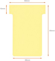 Planbord T-kaart Nobo nr 2 48mm geel-3