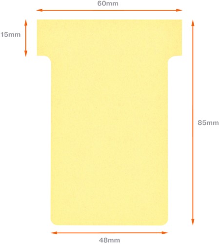 Planbord T-kaart Nobo nr 2 48mm geel-3