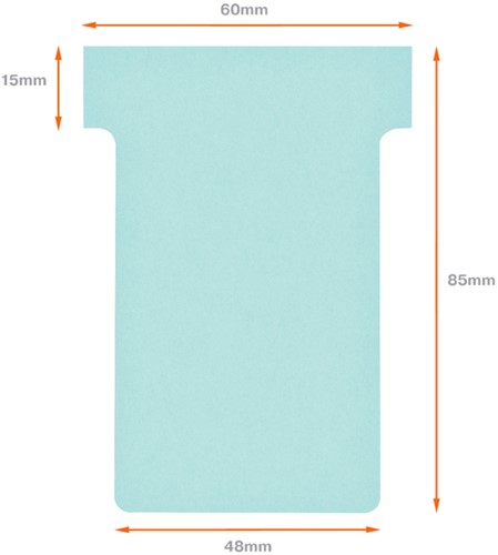 Planbord T-kaart Nobo nr 2 48mm blauw-3