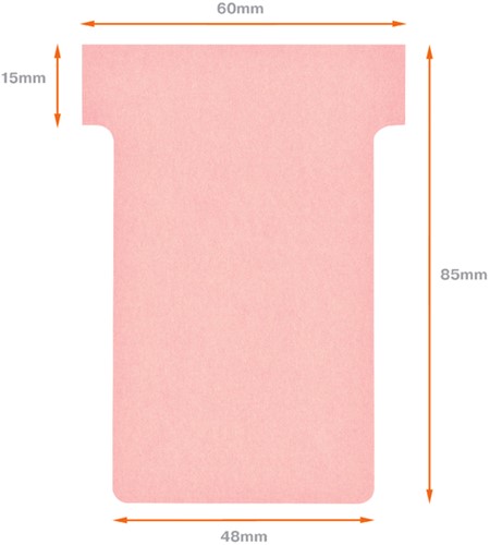 Planbord T-kaart Nobo nr 2 48mm roze-3