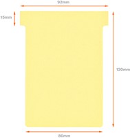 Planbord T-kaart Nobo nr 3 80mm geel-3