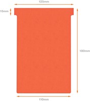 T-kaart Nobo nr.4 112mm rood 100 stuks-3