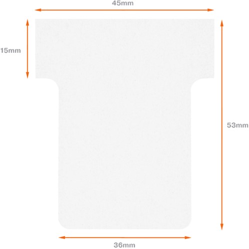Planbord T-kaart Nobo nr 1.5 36mm wit-3