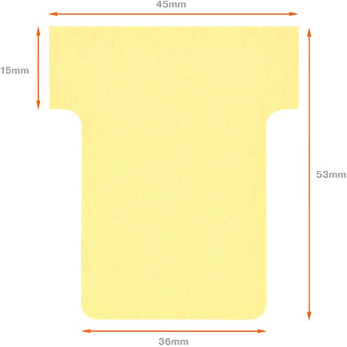 Planbord T-kaart Nobo nr 1.5 36mm geel-3
