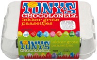 Chocolade Tony's Chocolonely paaseitjes doos mix 12 stuks