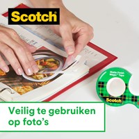 Plakband Scotch Magic 810 19mmx7.5m onzichtbaar mat 2+1 gratis + handdispenser-2