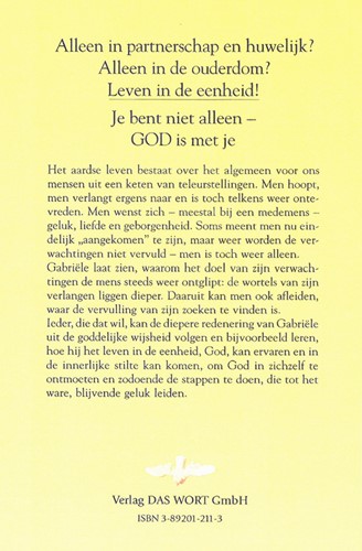 Alleen in partnerschap en huwelijk? Alleen de Ouderdom? Leven in de eenheid! Alleen in partnerschap en huwelijk? Alleen de Ouderdom? Leven in de eenheid!-2
