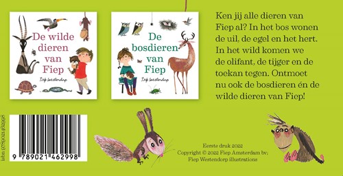 De bosdieren van Fiep & De wilde dieren van Fiep uitdeelboekjes Uitdeelboekjes van Fiep Westendorp-2