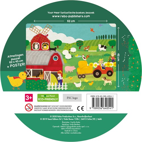 Boek + giga puzzel De boerderij - boek + giga puzzel-2