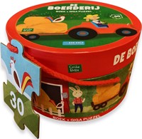 Boek + giga puzzel De boerderij - boek + giga puzzel