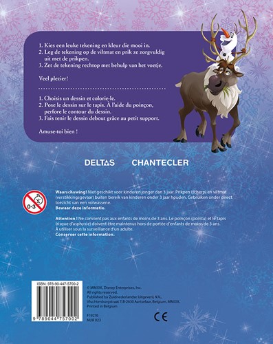 Disney Prikblok Frozen / Disney Bloc à perforer Frozen Disney Prikblok Frozen / Disney Bloc à perforer Frozen-2