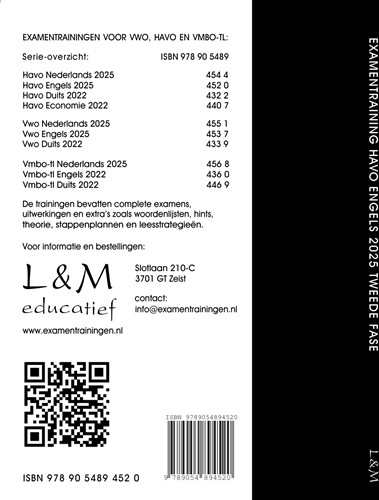 Examentraining Havo Engels 2025-2