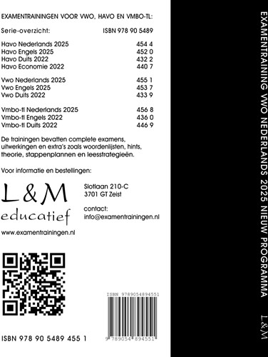 Examentraining Vwo Nederlands 2025-2