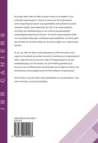 IBR Cahiers Vergunningvrij bouwen onder de Omgevingswet-2