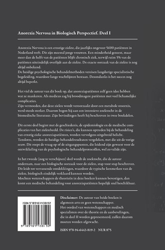 Anorexia Nervosa in biologisch perspectief Anorexia Nervosa in biologisch perspectief-2