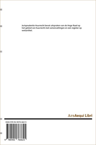 Ars Aequi Jurisprudentie Jurisprudentie Huurrecht 2019-2