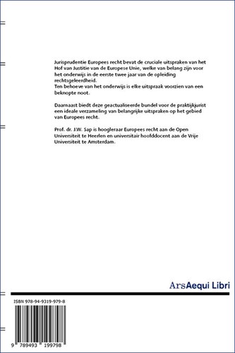 Ars Aequi Jurisprudentie Jurisprudentie Europees recht 1963-2023-2