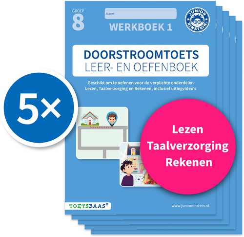 Deel 1 Doorstroomtoets Leer- en Oefenboek – Werkboek 1 + Online video-uitleg (set van 5) Doorstroomtoets Leer- en Oefenboek – Werkboek 1 + Online video-uitleg (set van 5)