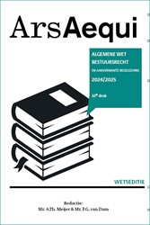 Ars Aequi Wetseditie Algemene wet bestuursrecht 2024/2025 Algemene wet bestuursrecht 2024/2025