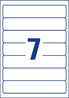 Rugetiket Avery Zweckform smal 38x192mm zelfklevend wit-3