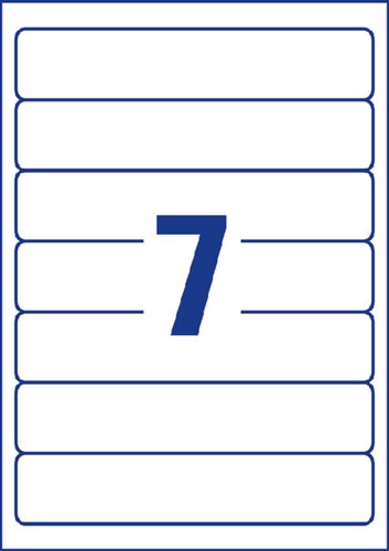 Rugetiket Avery Zweckform smal 38x192mm zelfklevend wit-3