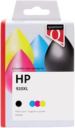 Inktcartridge Quantore  alternatief tbv HP CH081AE 920XL zwart + 3 kleuren