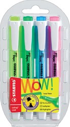 Markeerstift STABILO Swing Cool 275/4 etui à 4 kleuren