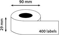 Labeletiket Quantore DK-11201 29x90mm adres wit-2