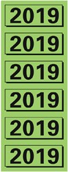 Rugetiket Elba 2019 57x25mm groen 120 stuks