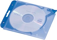 Cd opbergmap Quickflip compleet blauw 5stuks