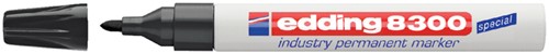 Viltstift edding 8300 industrie rond zwart 1.5-3mm