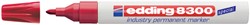 Viltstift edding 8300 industrie  rond rood 1.5-3mm