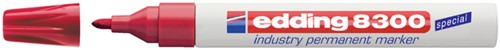 Viltstift edding 8300 industrie  rond rood 1.5-3mm
