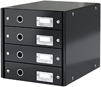 Ladenbox Leitz WOW Click & Store 4 laden zwart